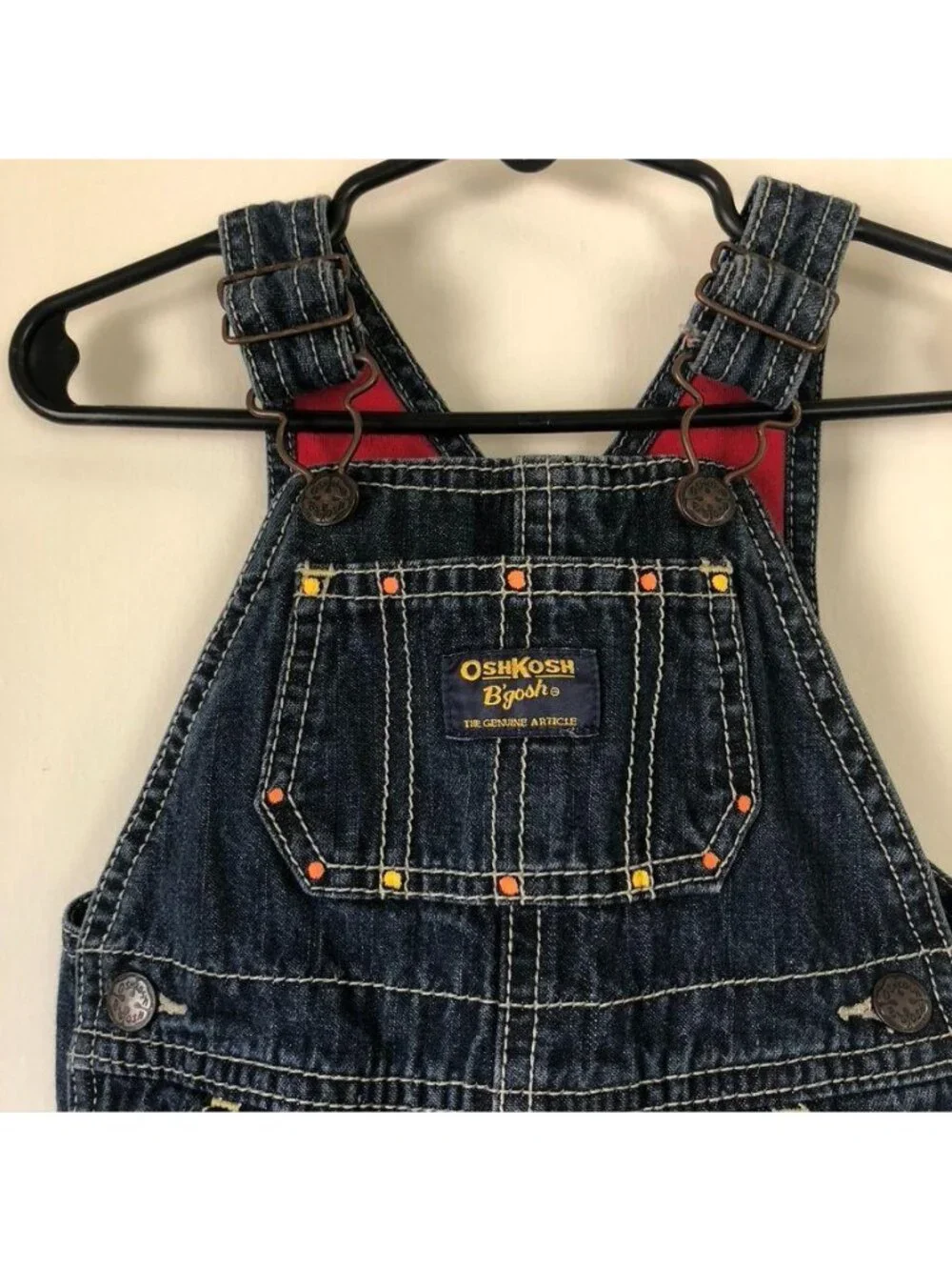 OshKosh B'gosh Butterfly Denim Overalls 12 Months